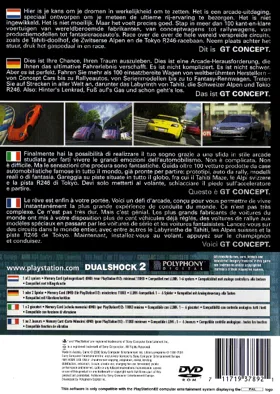 Gran Turismo Concept - 2002 Tokyo-Geneva (Asia) box cover back